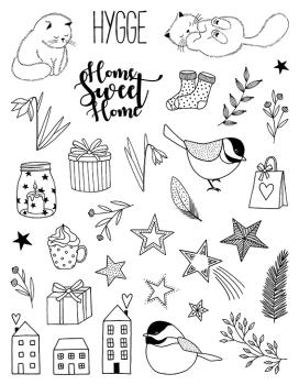 Artemio Clear Stamp Cosy Christmas