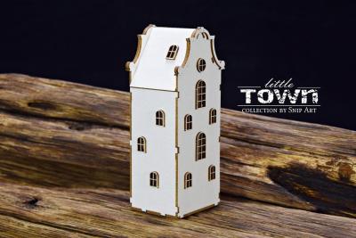 SnipArt Chipboard Little Town Tenement House #24871