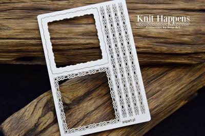 SnipArt Chipboard Layered Frame with Decors #34893