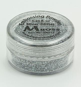 Mboss Embossing Powder - Silver Glitter