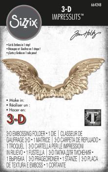 3D Impresslits Embossing Folder Winged #664248