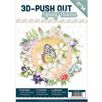 3D Push-Out Book Spring Flowers #14