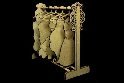 SnipArt MDF Stand for Hangers 3D Vintage Boutique