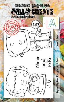 AALL & Create Clear Stamp A7 Set #512 Nana and Papa