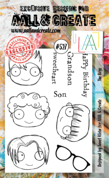 AALL & Create Clear Stamps A6 Set #527 The Boys