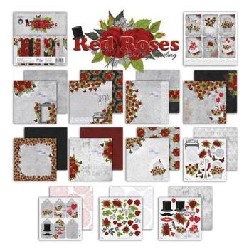 Altair Art 8x8 Paper Pad Red Roses for My Darling
