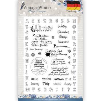 Amy Design Clearstamp Set Vintage Winter Deutsch