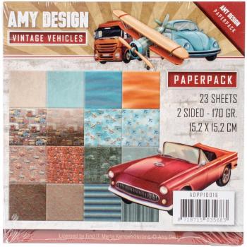 Amy Design Paper Pad Vintage Vehicles
