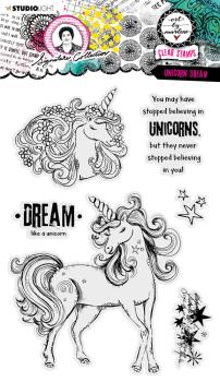 Art by Marlene Clear Stamp Unicorn Dreams #404