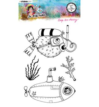 Art By Marlene Clear Stamps Deep Sea Diving #12