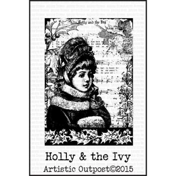 Artistic Outpost Cling Stamp Holly And The Ivy