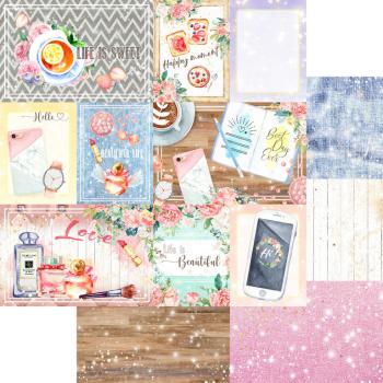 Asuka Studio 12x12 Paper Pack Journaling Cards Happy Place