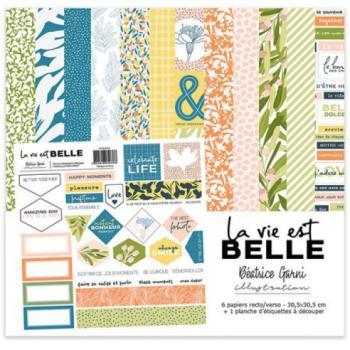 Beatrice Garni 12x12 La Vie est Belle Paper Pack