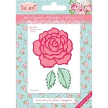 Bebunni Floral Metal Die - Cabbage Rose