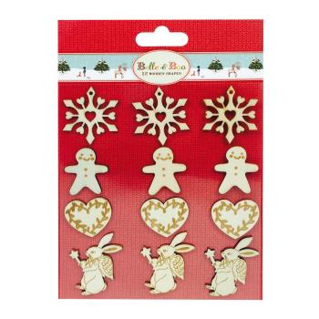 Belle and Boo Christmas Wooden Shapes