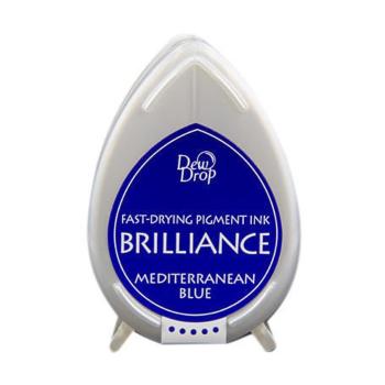 Brilliance Dew Drop Pigment Ink Mediterranean Blue