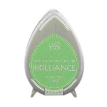 Brilliance Dew Drop Pigment Ink Pearlescent Lime