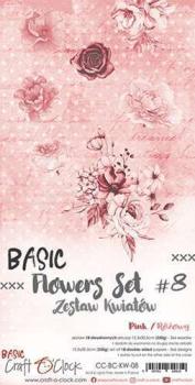 Craft O Clock Basic Flowers Set 8 Pink