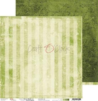 Craft O Clock 12x12 Paper Pad Basic 01 Green Mood