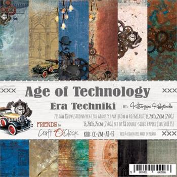Craft O Clock Paper Pad 6x6 Age of Technology