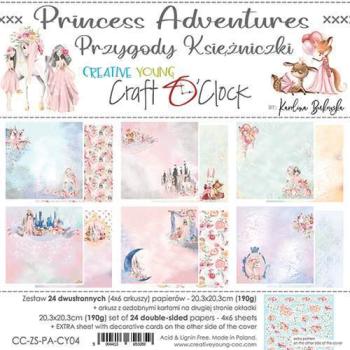Craft O Clock 8x8 Paper Pad Princess Adventures