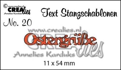 CREAlies Text Stanzschlablone No.20 Ostergrüße