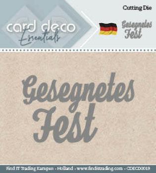 Card Deco Stanzschablone Gesegnetes Fest #0019