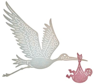 Cheery Lynn Designs Dies Stork And Baby
