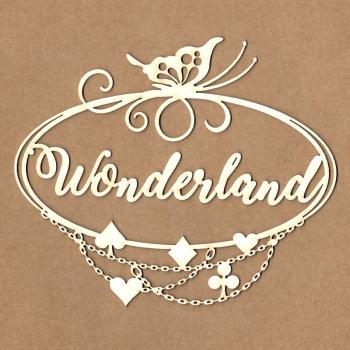 Chipboard Alice Wonderland Framing #2436