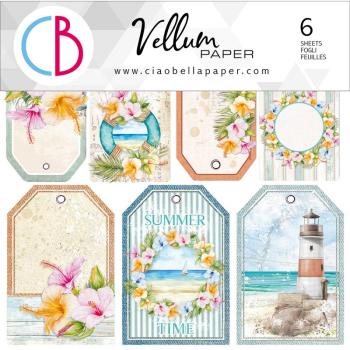 Ciao Bella 6x6 Vellum Paper Summer Breeze #005