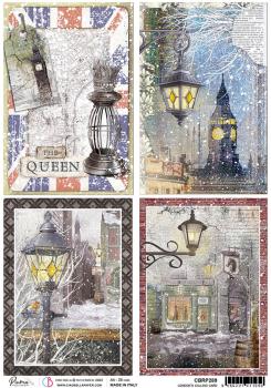 Ciao Bella A4 Rice Paper London´s Calling Cards  #CBRP289