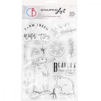 Ciao Bella Clear Stamps Beavers Tree Farm PS8020