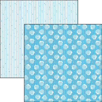 SALE Ciao Bella 12x12 Patterns Pad Under the Ocean #CBT017