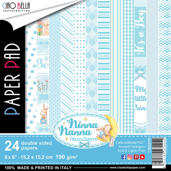 Ciao Bella 6x6 Paper Pad  Ninna Nanna Boy #CBQ019