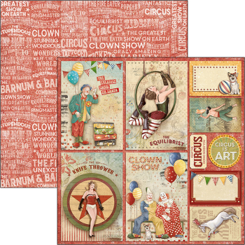 SALE Ciao Bella Paper Sheet Circus Cards #CBSS088 SET