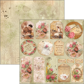 Ciao Bella Paper Sheet The Muse Tags #CBSS094