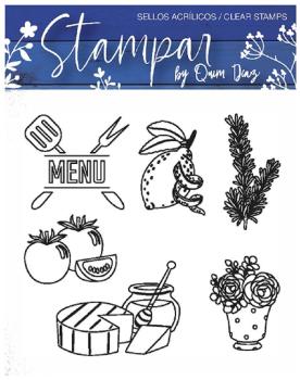 Clear Stamp Delicious Menu by Quim Díaz