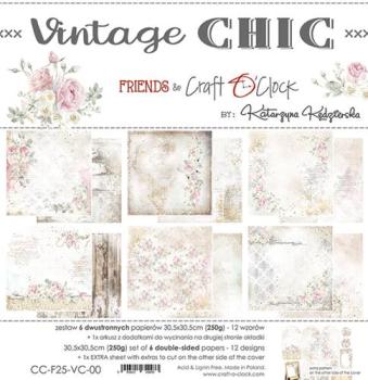 Craft O Clock 12x12 Paper Pad Vintage Chic
