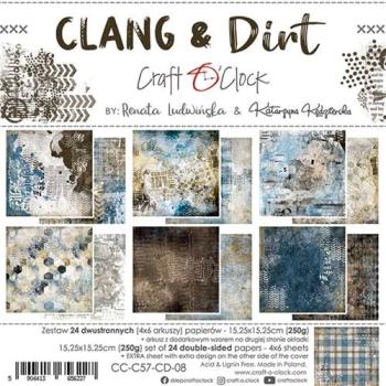 Craft O Clock 6x6 Paper Pad Clang & Dirt