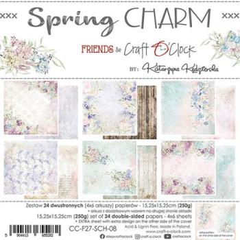 Craft O Clock 6x6 Paper Pad Spring Charm