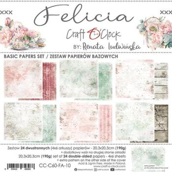 Craft O Clock 8x8 BASIC Paper Pad Felicia