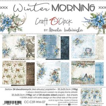 Craft O Clock 8x8 Paper Pad Winter Morning