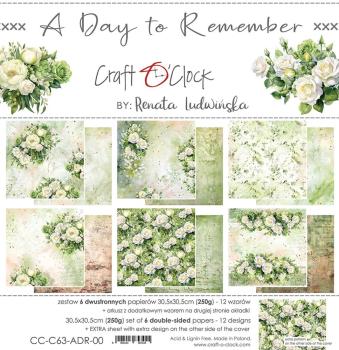 Craft O Clock A Day To Remember 12x12 Paper Pad