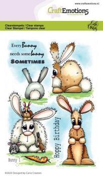 CraftEmotions Clearstamps A6 Bunny 1 #1664