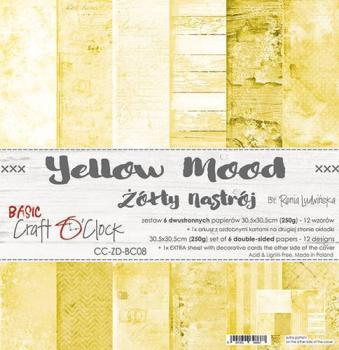 Craft O Clock 12x12 Paper Pad Basic Yellow Mood
