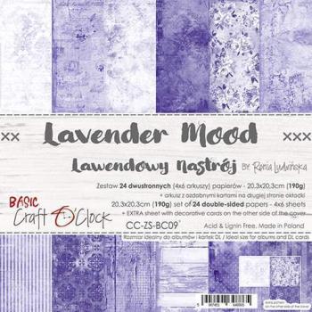 Craft O Clock 8x8 Paper Pad Lavender Mood #09