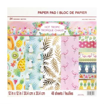 Craft Smith 12x12 Inch Paper Pad Hot Tropic