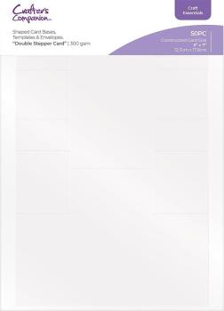 Crafters Companion Die-Cut Card Bases & Envelopes Double Stepper Card