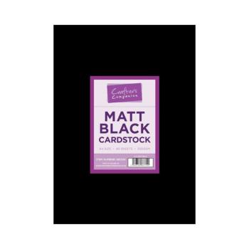Crafters Companion Matt Black Cardstock #881324