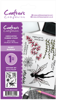 Crafters Companion Unmounted Rubber Stamp Fairy Garden